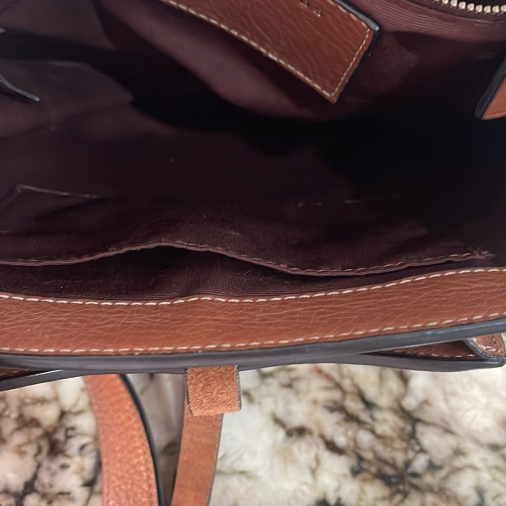 Marc Jacobs Brown Leather Crossbody Saddle Bag - Picture 7 of 11